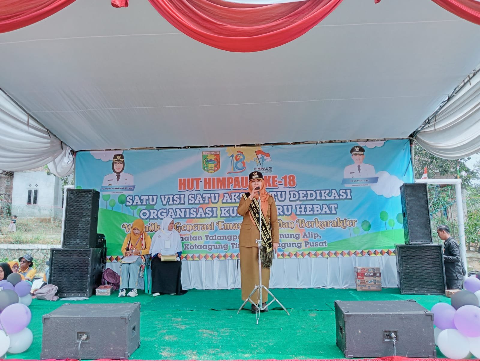 Bupati Tanggamus Hadiri Dan Ucapkan Selamat Ulang Tahun Himpaudi Yang Ke - 18 Tahun 2023