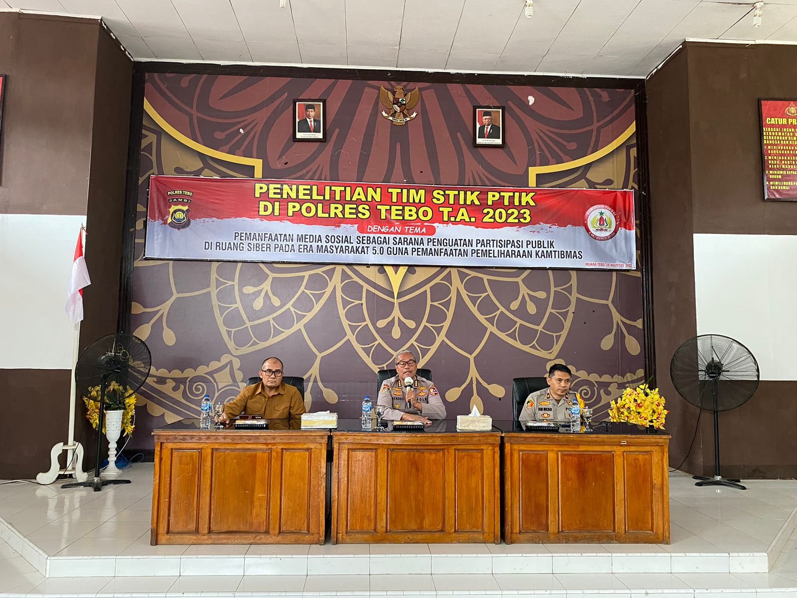 Polres Tebo Lakukan Kegiatan Supervisi Penelitian STIK PTIK Lemdiklat Polri Tahun 2023