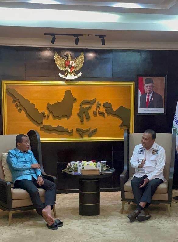 Bahas UUPA Dan Investasi Di Aceh, Abdullah Puteh Temui Menteri Investasi Bahlil Lahadia
