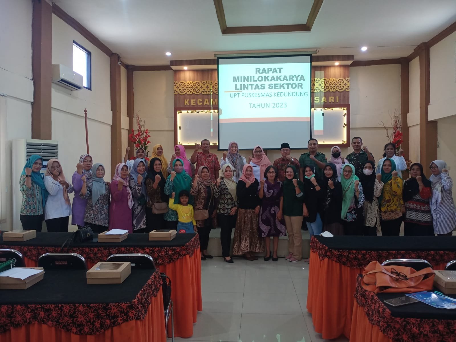 Danramil Magersari Hadiri Minilok Lintas Sektor PKM Kedundung