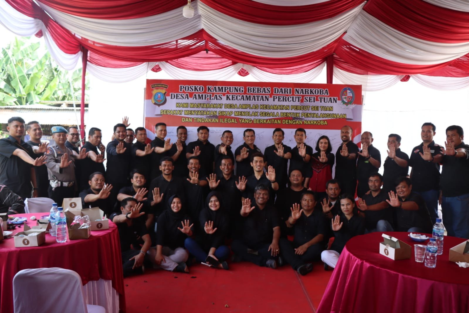 Polrestabes Medan Ungkap Ratusan Kilo Narkotika Dan Resmikan Kampung Bebas Narkoba Berbasis Teknologi