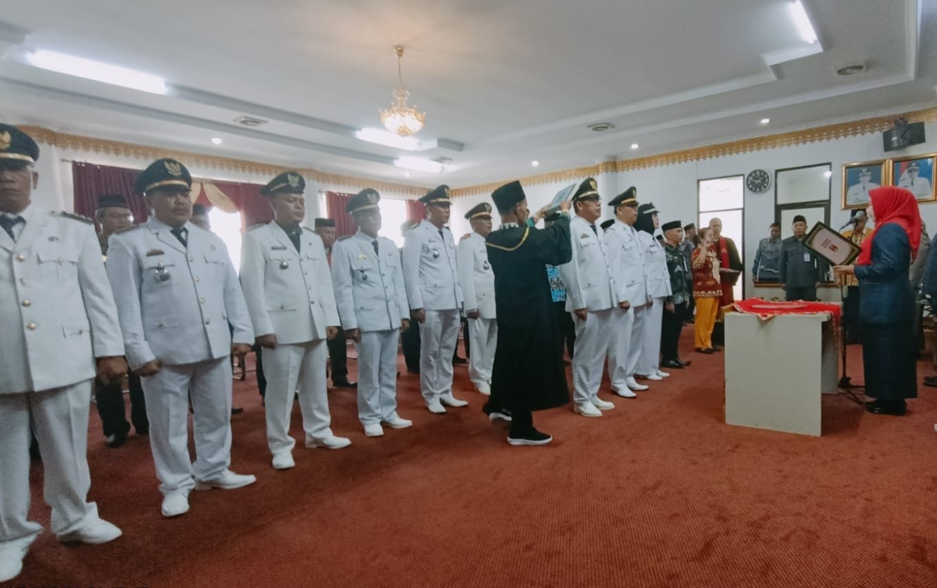 Bupati Tanggamus Lantik 41 Pejabat Struktural Di lingkungan PEMKAB Tanggamus