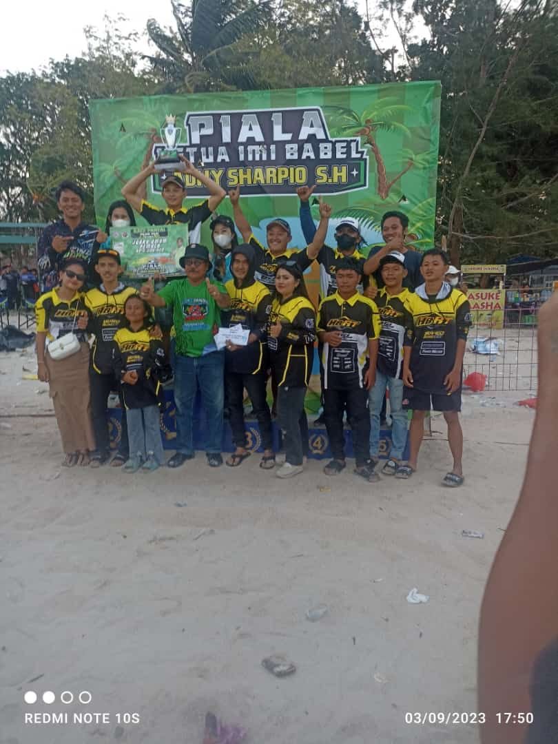 Team HBRT Perwakilan Toboali Kabupaten Bangka Selatan Memenangkan Kejuaraan Race Pantai Pasir Padi
