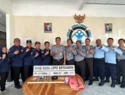 Sinergi Wujudkan P4GN, Lapas Kotaagung Bersama BNNK Tanggamus Razia Kamar Hunian