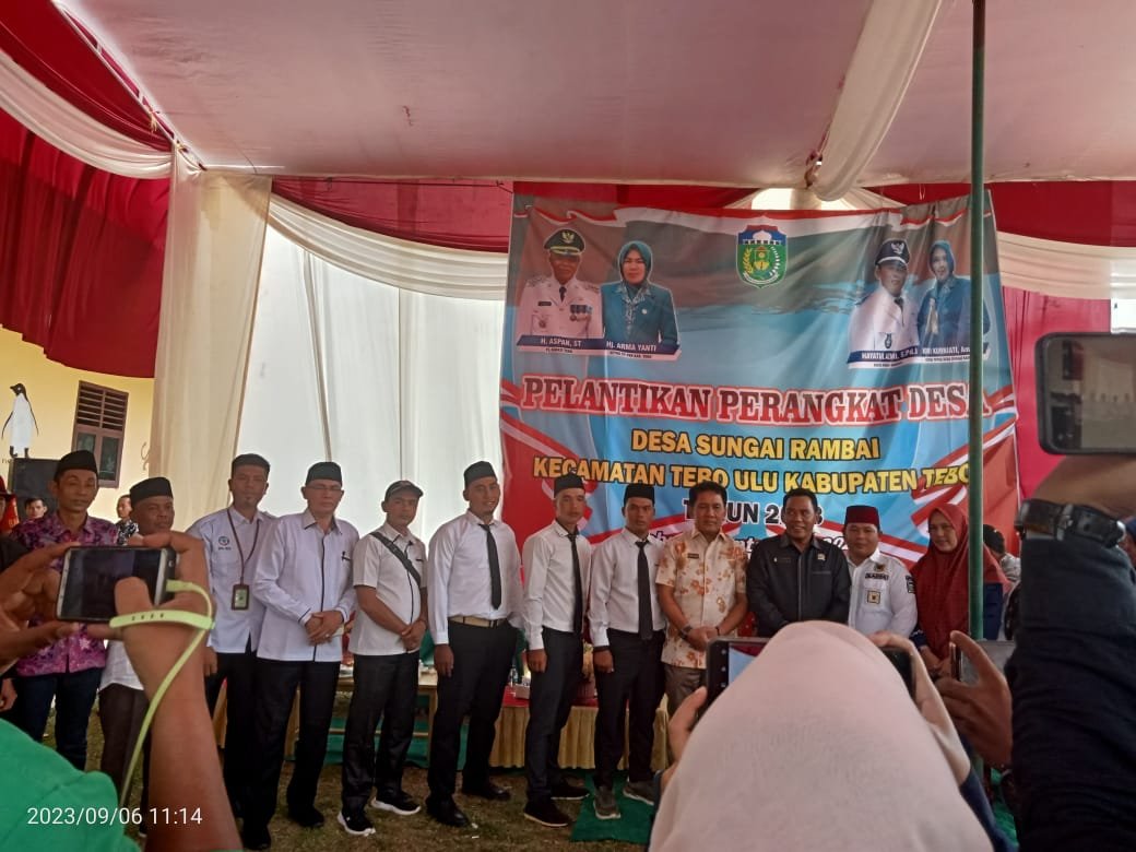 Pelantikan Perangkat Desa Sungai Rambai Tebo Ulu di Warnai Sejumlah Kontroversi Dan Isu Penyuapan