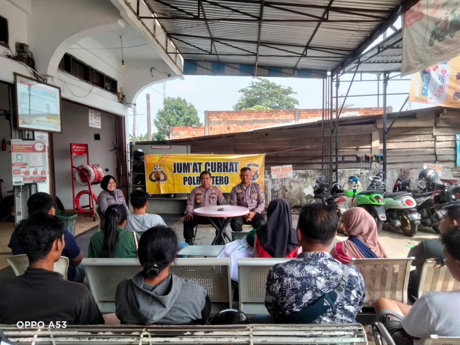 Kasat Binmas Polres Tebo Kembali Jalani Rutinitas Jum'at Curhat