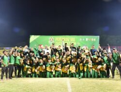 Tim Sepak Bola Putri Sidoarjo Sabet Medali Emas Porprov Jatim VIII 2023