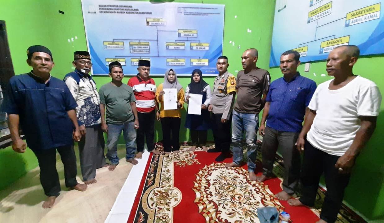 Bhabinkamtibmas Polsek Idi Rayeuk Mediasi Perselisihan Warga di Desa Binaannya