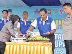 Hari Lalu Lintas Bhayangkara Ke – 68 Tahun 2023 , Kapolres Tebo  Akbp I.Wayan Arta Ariawan.SH.S.ik MH.Buka Gebyar Pelopor Keselamatan Berlalu Lintas Polres Tebo