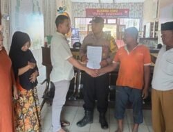 Kapolsek Pantee Bidari Polres Aceh Timur Selesaikan Kasus Penganiayaan Ringan Melalui Restorative Justice