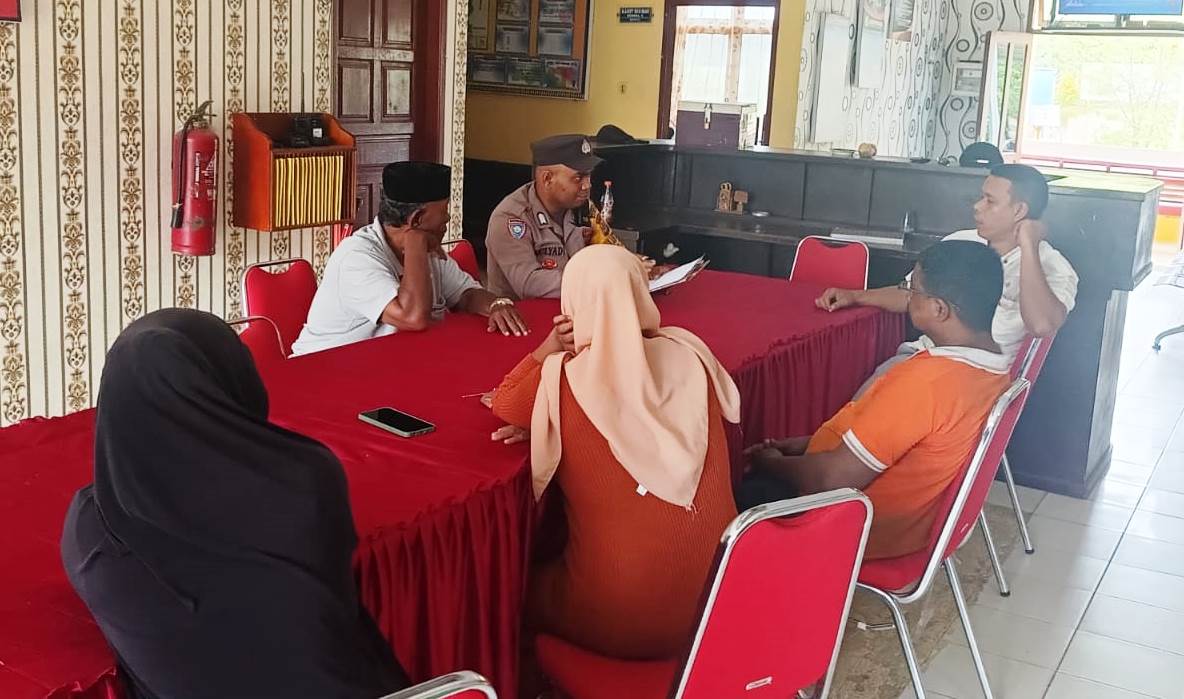 Kapolsek Pantee Bidari Polres Aceh Timur Selesaikan Kasus Penganiayaan Ringan Melalui Restorative Justice