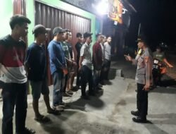 PLT Kapolsek Semaka Beserta Jajarannya Melaksanakan Kegiatan Patroli Malam