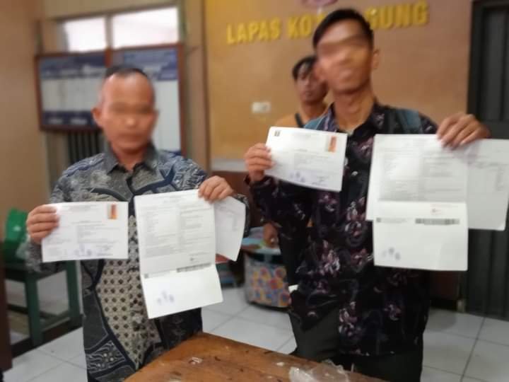 Penuhi Hak Integrasi WBP, Lapas Kotaagung Bebaskan 2 Orang Narapidana Terorisme