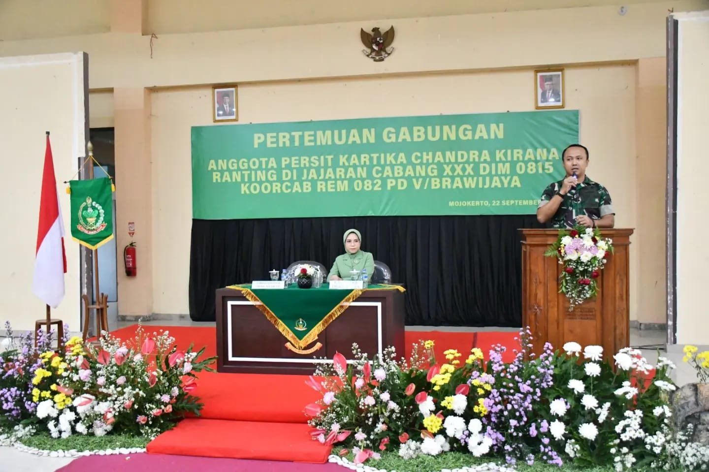 Rapat Gabungan Persit, Dandim 0815 Ajak Untuk Selalu Bersyukur