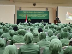 Rapat Gabungan Persit, Dandim 0815 Ajak Untuk Selalu Bersyukur