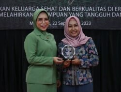 Tamu Istimewa, Walikota Mojokerto Hadiri Pertemuan Gabungan Persit KCK Cabang XXX Kodim 0815 Berikan Penyuluhan Ibu & Anak