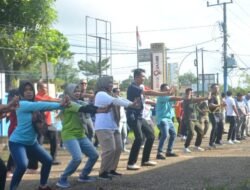 Pj Bupati Muaro Jambi Ikuti Senam Bersama Yang Digelar Kecamatan Sekernan