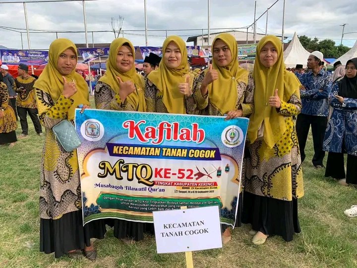 Ribuan Peserta Se-kecamatan Kerinci Ikuti Lomba Musabaqoh Tilawatil Qur'an (MTQ) Tingkat Kabupaten Yang Ke- 52