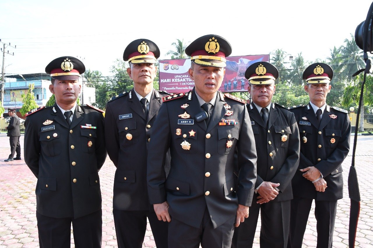 Polres Aceh Timur Gelar Upacara Peringatan Hari Kesaktian Pancasila Tahun 2023