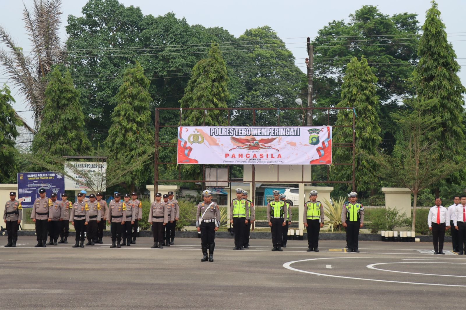 Peringatan Hari Kesaktian Pancasila Jajaran Polres Tebo, Laksanakan Upacara Serentak Seluruh Indonesia