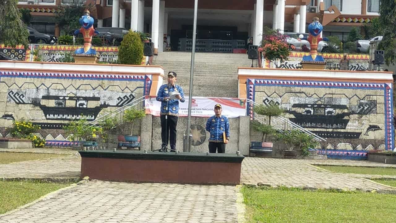 PJ Bupati Tanggamus Bersama Forkopimda Laksanakan Upacara Kesaktian Pancasila