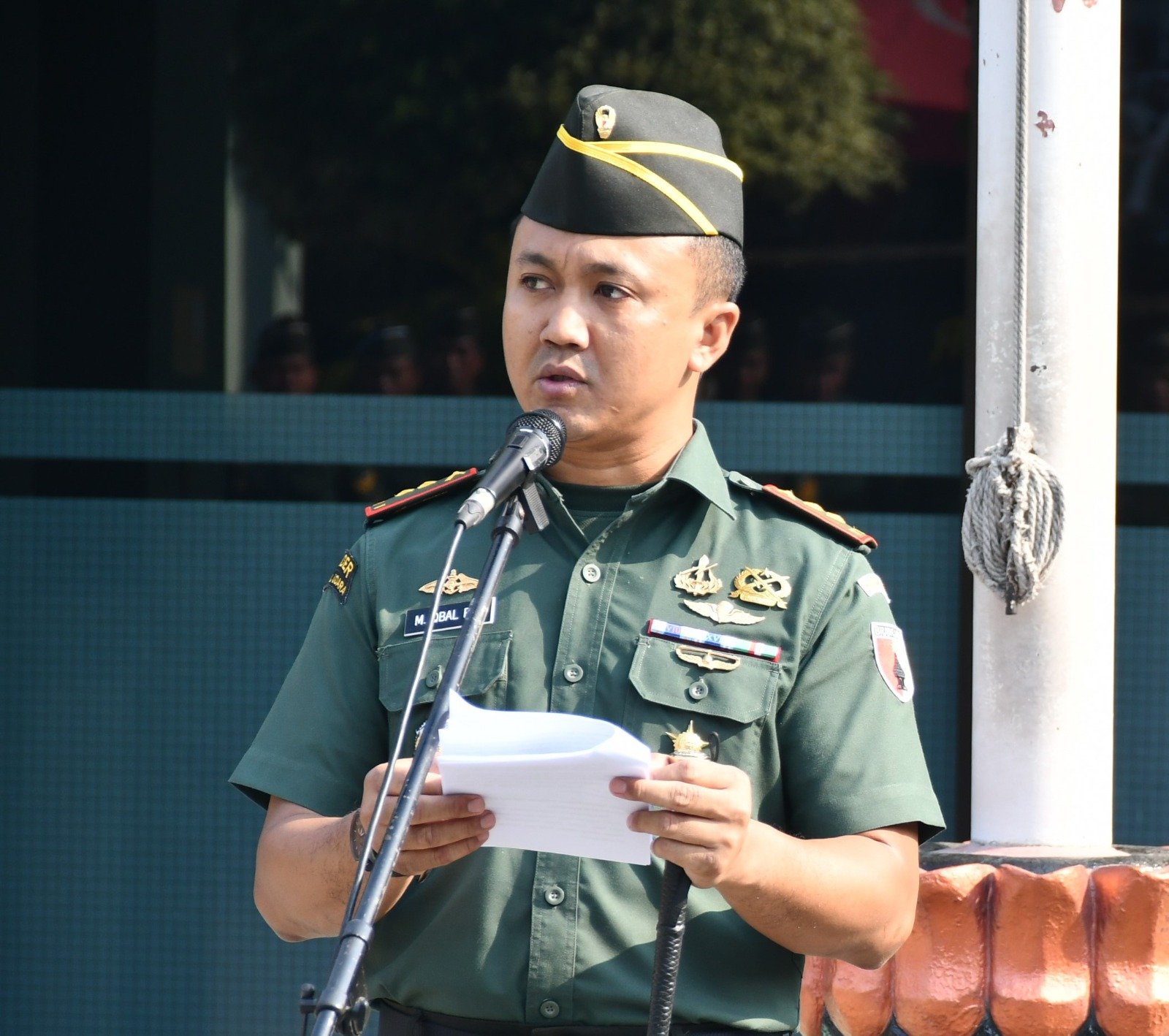 Acara Pelantikan Kenaikan Pangkat, Dandim 0815/Mojokerto : Teliti Dan Waspada