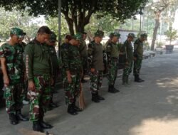 Jelang HUT Ke-78 TNI, Kodim 0815 Bareng Subkogartap Bersihkan TMP