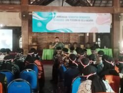 PKKMB Unim, Danramil Bangsal Sampaikan Wasbang Bela Negara