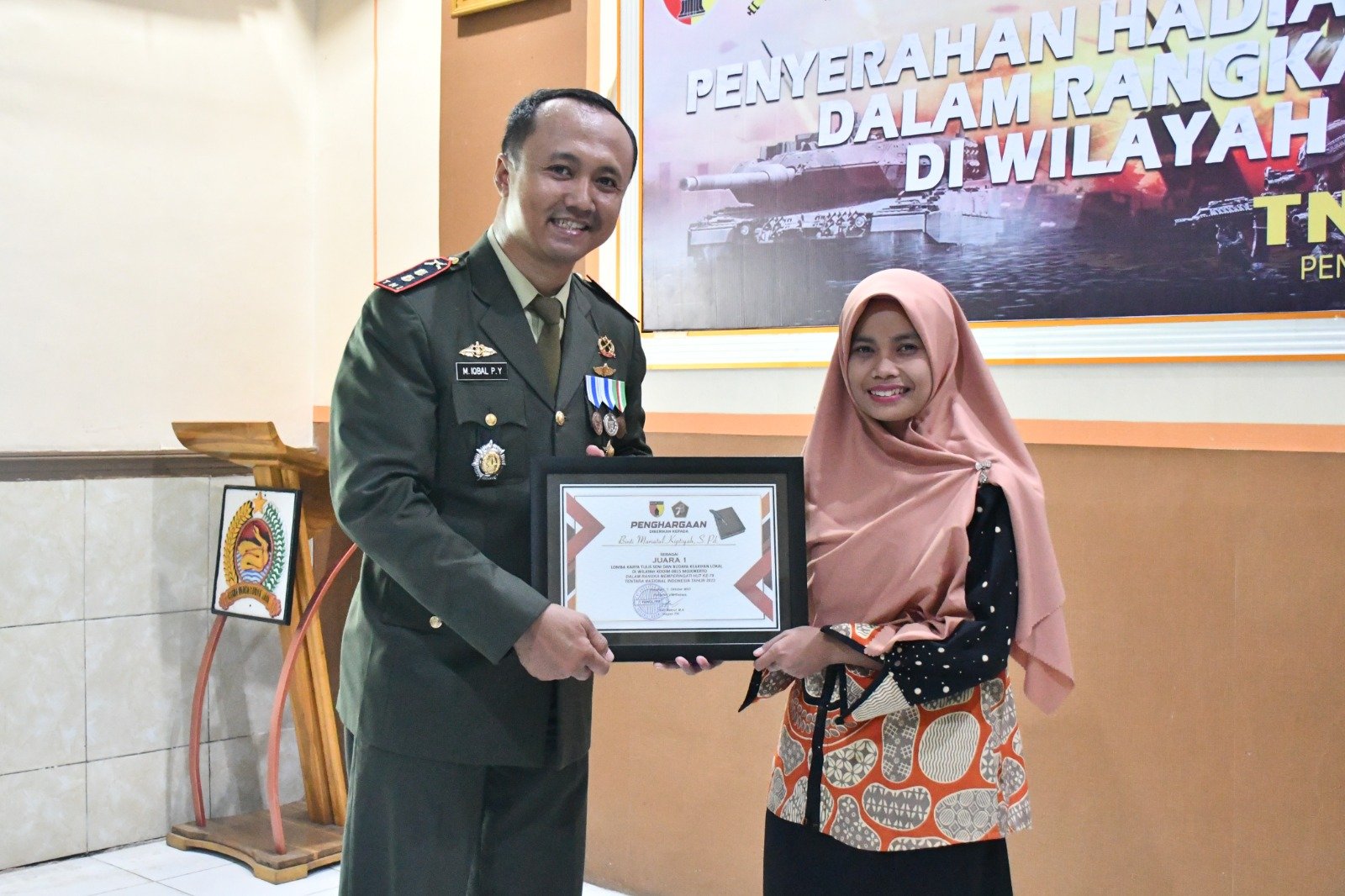 Kodim 0815/Mojokerto Gelar Puncak Acara Penganugerahan Lomba Karlis & Fotografi Kesenian Daerah