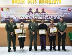 Kodim 0815/Mojokerto Gelar Puncak Acara Penganugerahan Lomba Karlis & Fotografi Kesenian Daerah