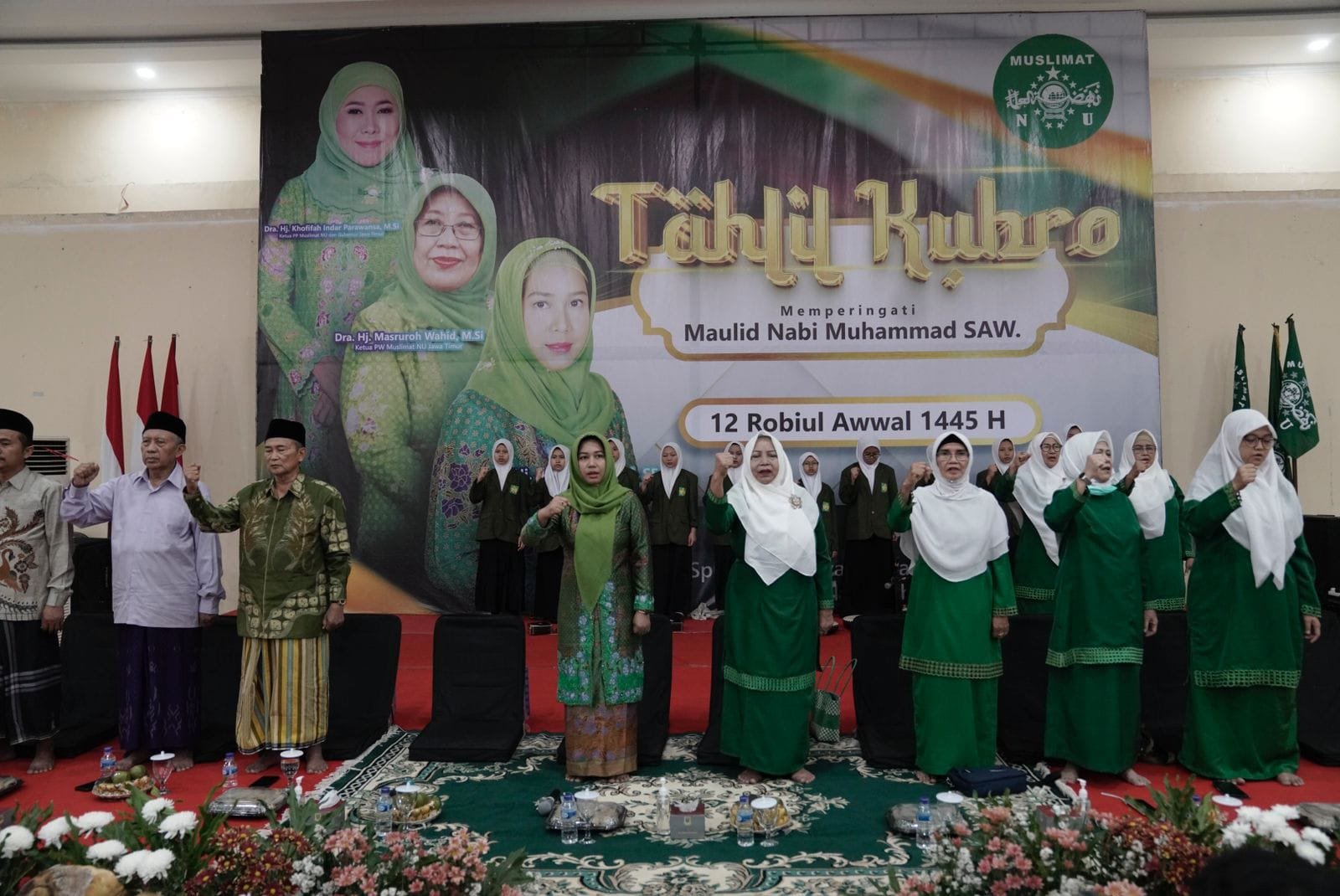 Peringati Maulid Nabi Bersama Muslimat NU, Wali Kota Mojokerto Ajak Tingkatkan Peran Perempuan