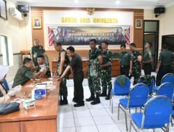 Kodim 0815/Mojokerto Gelar Vaksinasi Hepatitis B Dosis II