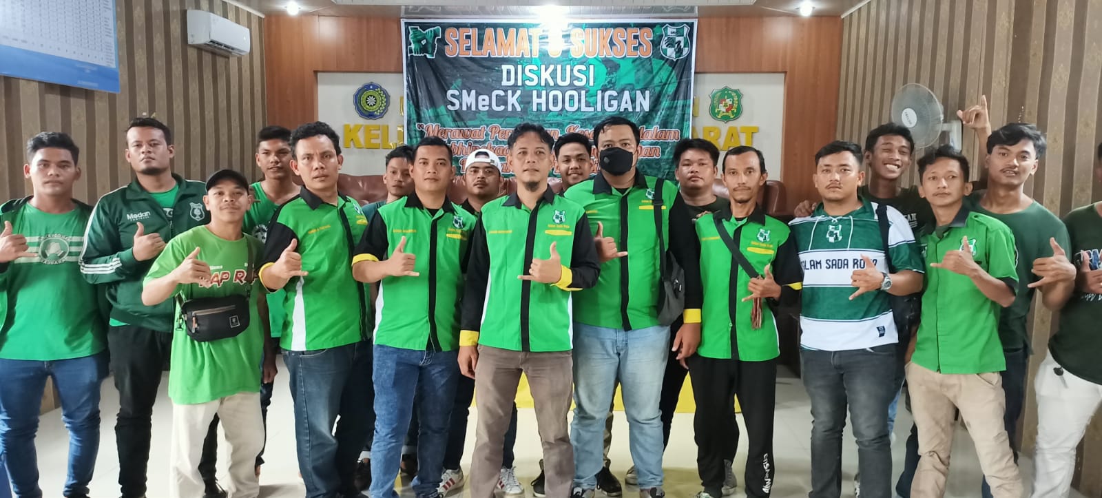 SMeCK HOOLIGAN Suporter PSMS Medan Kampanyekan Dukung Pemilu Damai 2024