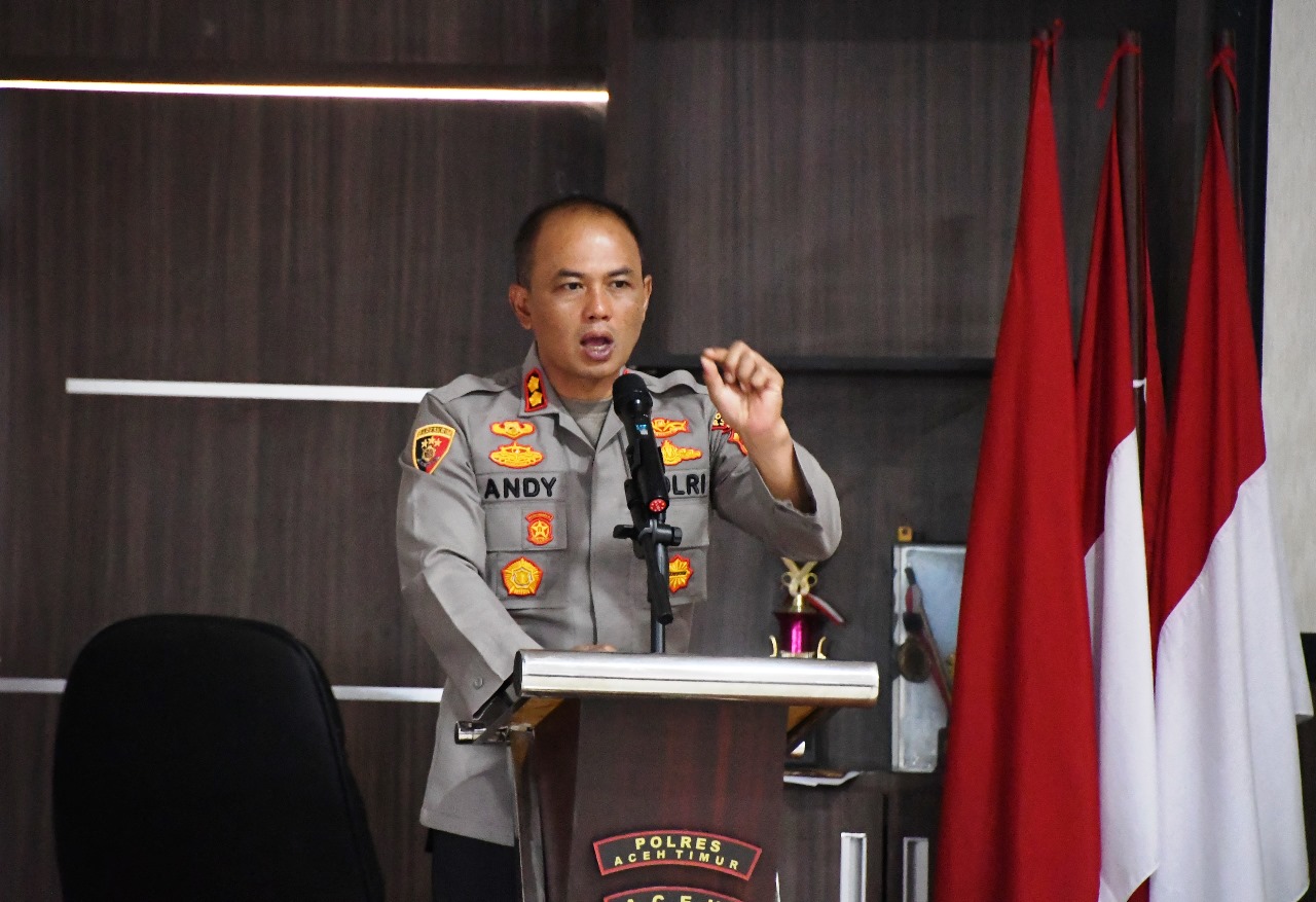 Polres Aceh Timur Gelar Latpraops Mantap Brata Persiapan Pengamanan Pemilu 2024