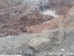 Aktivitas Tambang Timah Yang Nampak di Pinggir Jalan Desa Tepus Tanpa Tersentuh APH