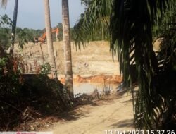 Aktivitas Tambang Timah Menggunakan Alat Berat Excavator Jalan Air Ruai Tanpa Adanya Tindakan Tegas Dari APH