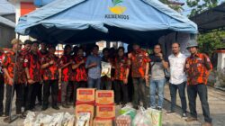 Di Komandoi Yogi ,MPC PP Kabupaten Tanjab Barat Berikan Puluhan Sembako Bagi Korban Kebakaran di Kualatungkal