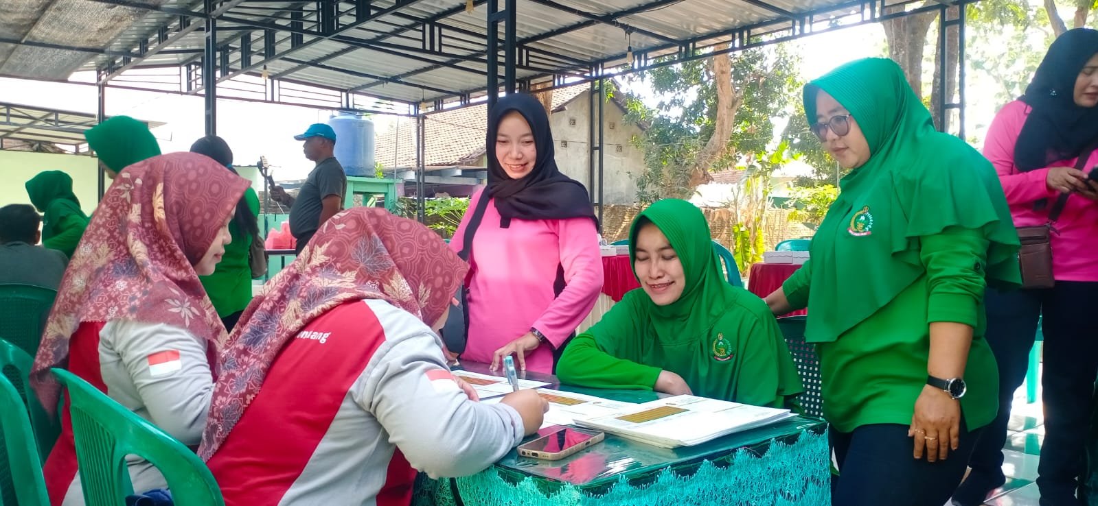 Deteksi Dini PTM, Koramil Gondang, Gandeng PKM Gelar Posbindu