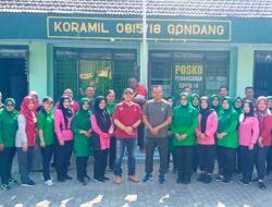 Deteksi Dini PTM, Koramil Gondang, Gandeng PKM Gelar Posbindu