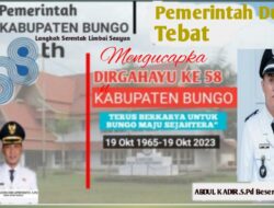 Pemerintah Dusun Tebat Mengucapkan Dirgahayu Ke-58 Kabupaten Bungo