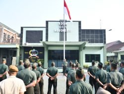 Apel Pagi, Kasdim 0815/Mojokerto Berikan Santi Aji Dan Ajak Selalu Bersyukur