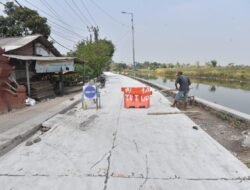 Betonisasi Tulangan-Durungbedug, Kecamatan Candi Capai Progres 36 Persen