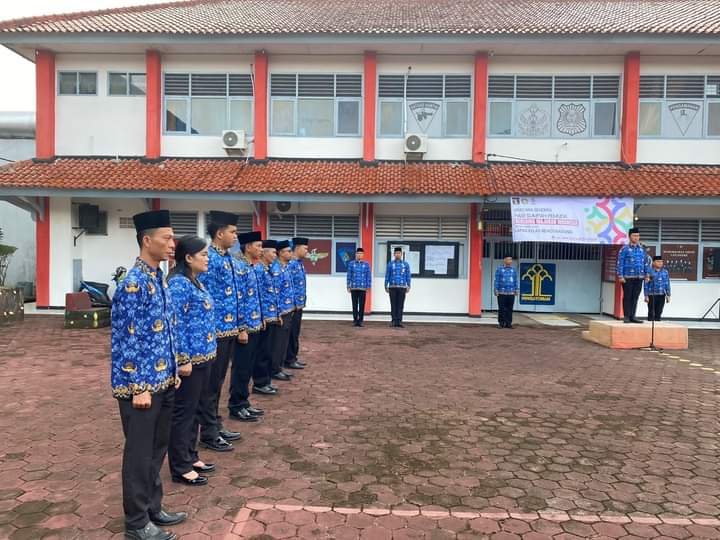 Kalapas Kotaagung Bacakan Pesan Menpora RI Dalam Upacara Peringati Sumpah Pemuda Ke 59