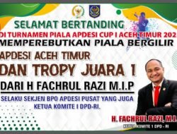 Sore Ini, Peudawa VS DaruL Aman Rebut Trophy Juara 1 dari H Fachrul Razi MIP