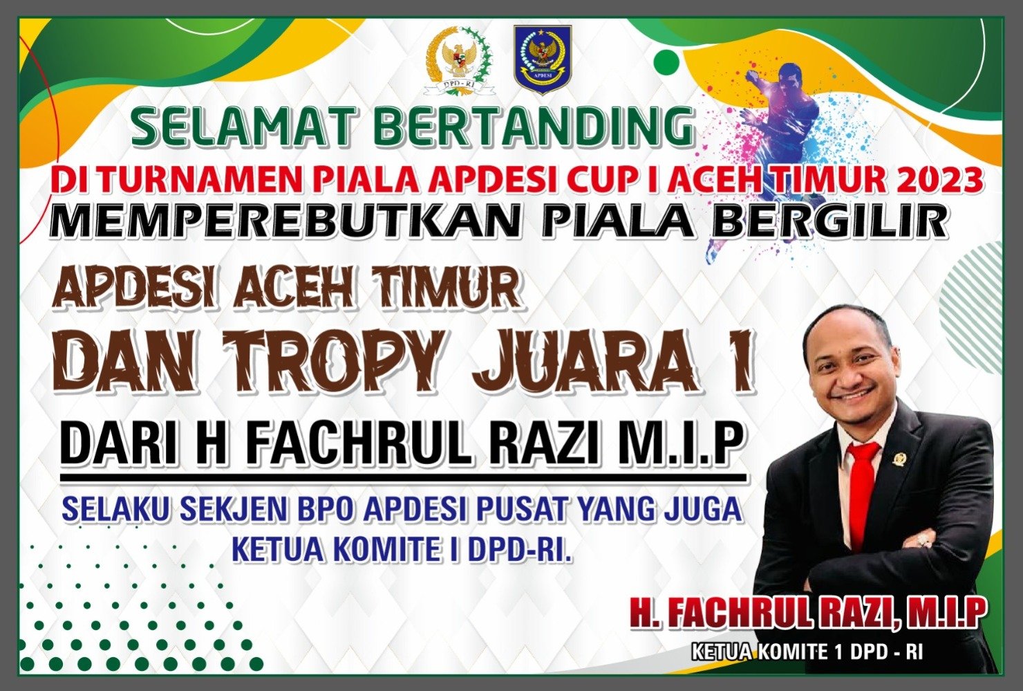 Sore Ini, Peudawa VS DaruL Aman Rebut Trophy Juara 1 dari H Fachrul Razi MIP