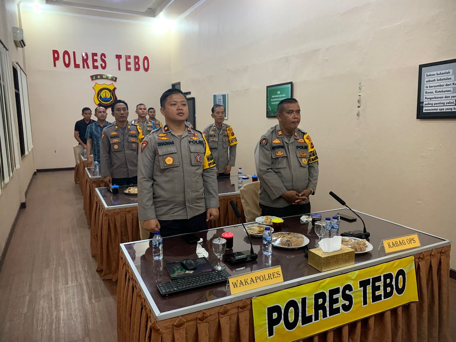 Polres Tebo Sukuran Humas Polri Yang Ke 72 Dilaksanakan Secara Daring Melalui Zoom Meeting