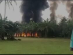 Diduga Dapur Minyak Ilegal Aceh Timur Meledak
