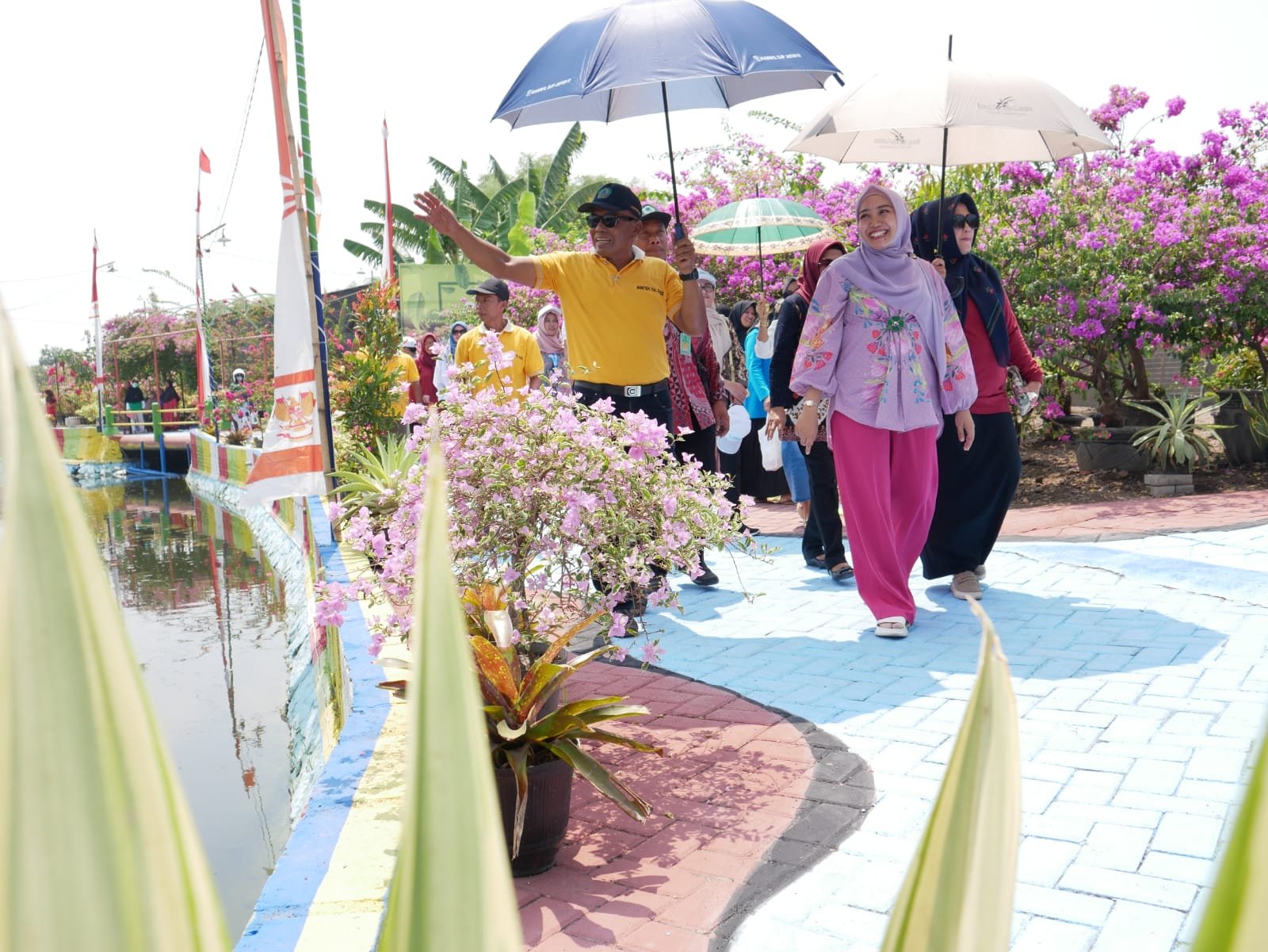 Sebelum Penjurian Sido Resik, Ning Sasha Tinjau Wisata Kali Cerung Desa Kemantren Tulangan