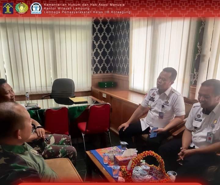 Tingkatkan Sinergi Keamanan Dan Ketertiban Kalapas Kotaagung Silaturahmi Dengan Dandim 0424 Tanggamus