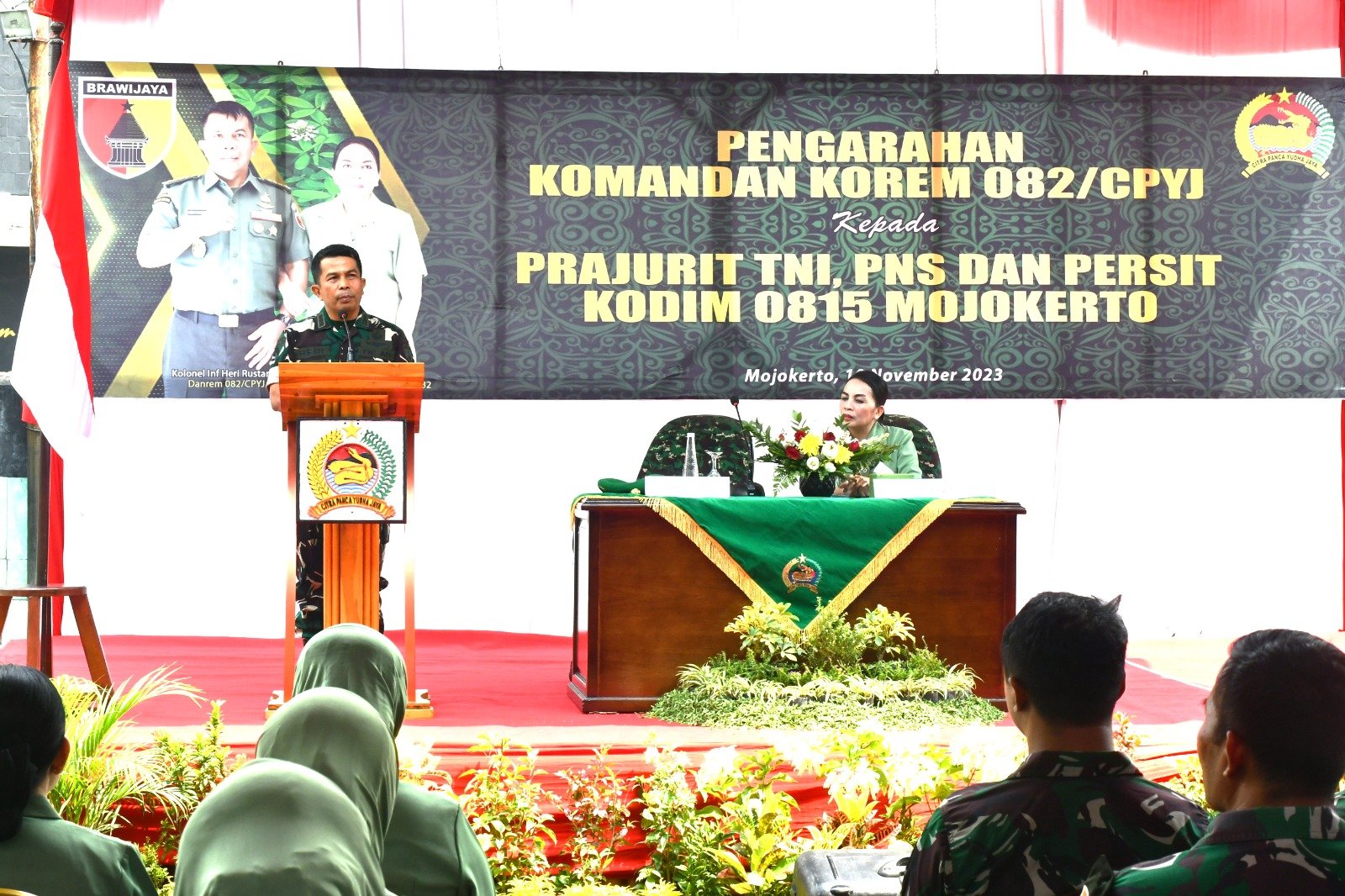 Kunjungi Kodim 0815/Mojokerto, Begini Pesan Danrem 082/CPYJ